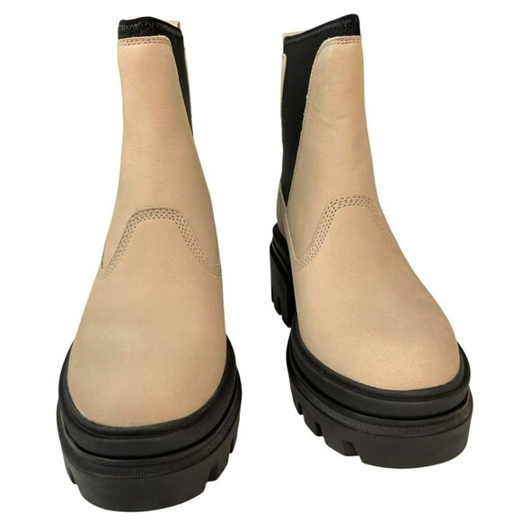 New Timberland Everleigh Chelsea Beige Chunky Sole Chelsea Boots Size 7.5 - Picture 3 of 8